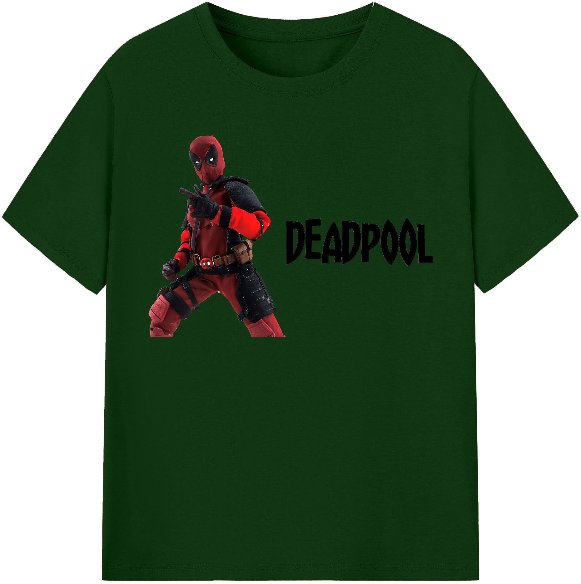 （画像用） Deadpool デッドプール 綿100％半袖Tシャツ（フロントプリント）